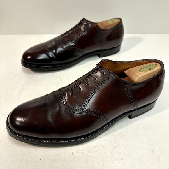 NEW HEELS Alden 994 Saddle Bal Oxford Color 8 Shell Cordovan USA 11 D - Picture 6 of 13